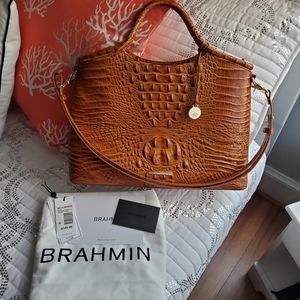Brahmin Elaine Melbourne Dark Rum NWT